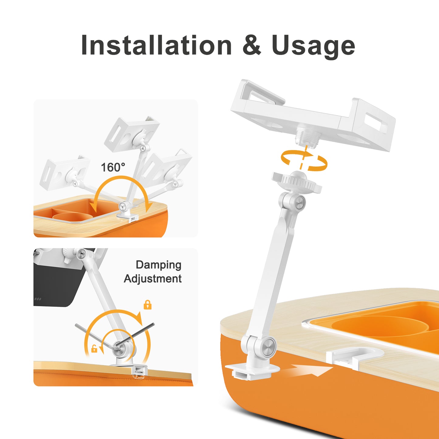 White Support Arm Accessory