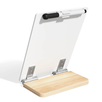 Desktop Whiteboard with Wooden Stand