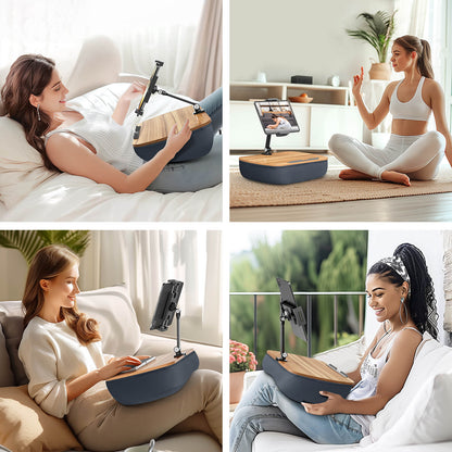 Tablet/Kindle Pillow Stand Gray